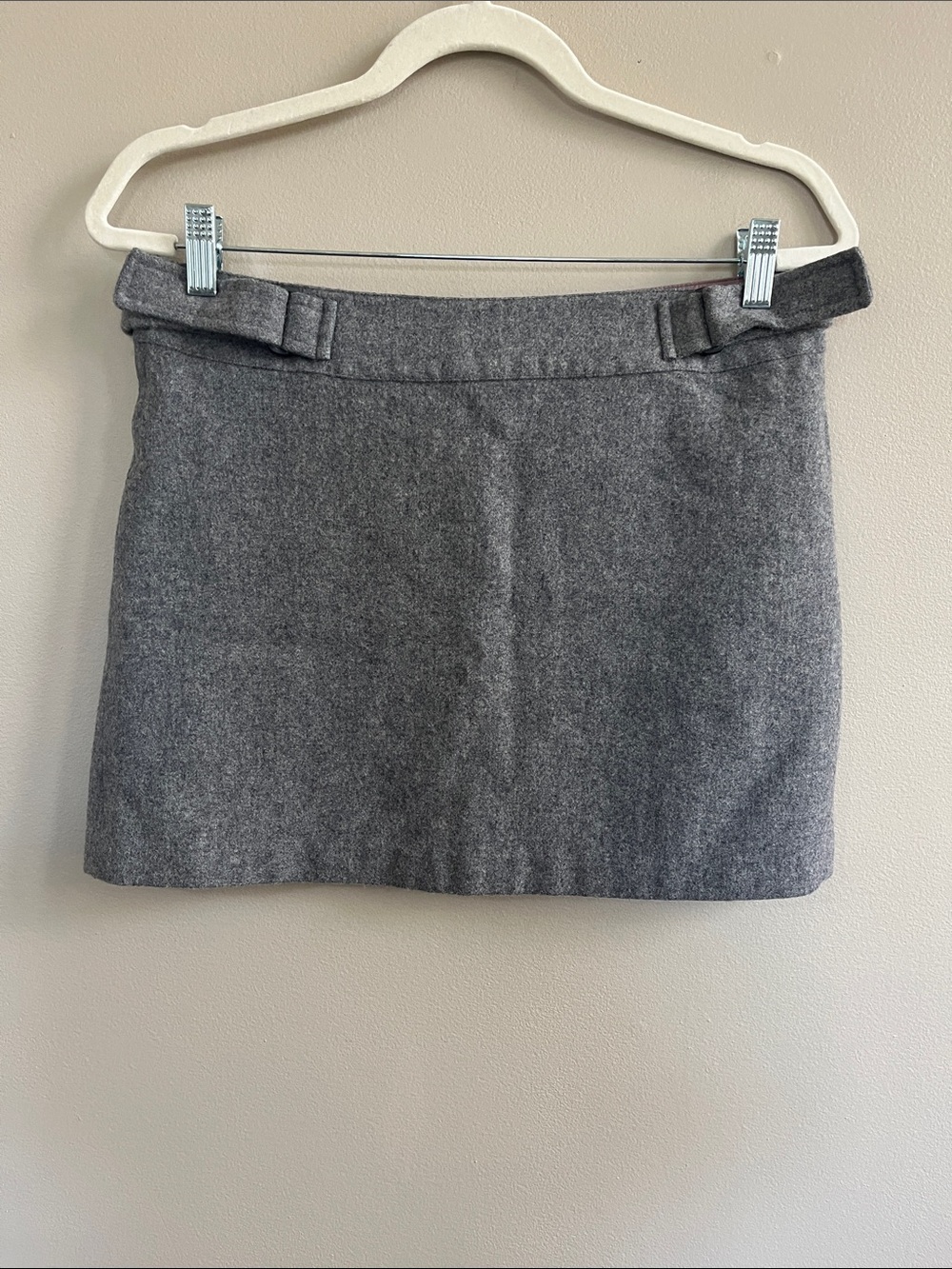American Eagle wool blend grey mini skirt size 6